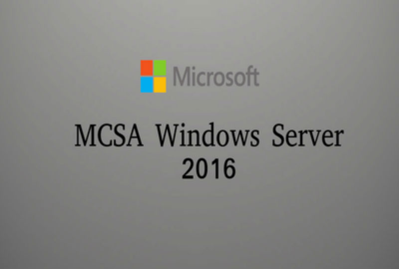 MCSA Windows Server 2016